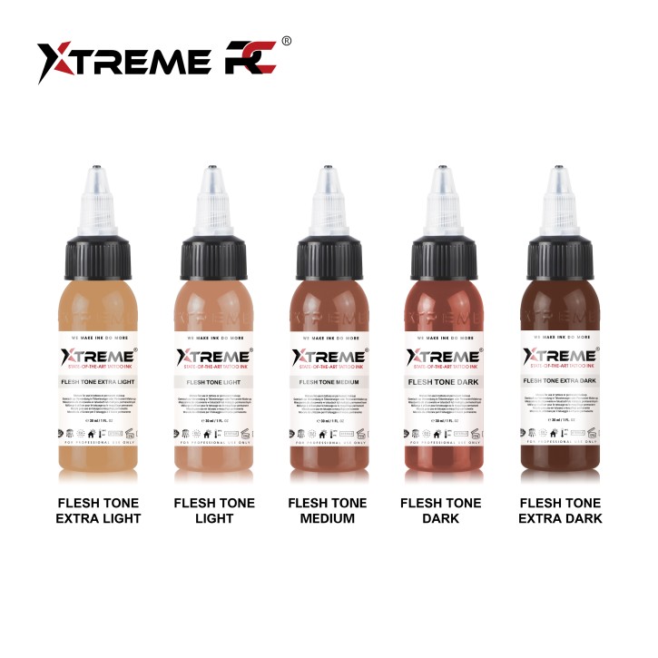 Xtreme Ink Flesh Tone Set 5x30ml