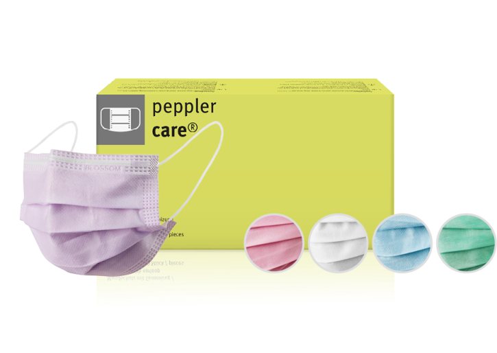 mouth and nose protection peppler care light blue, 50 pieces