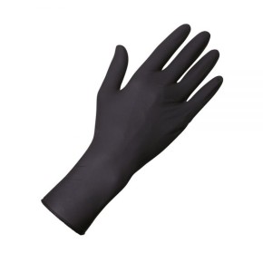 Unigloves Select Black 300 Latex Puderfrei, 100 Stueck M